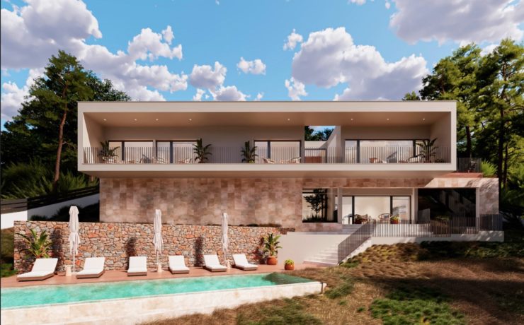 Project of modern style villa Santa Ponsa