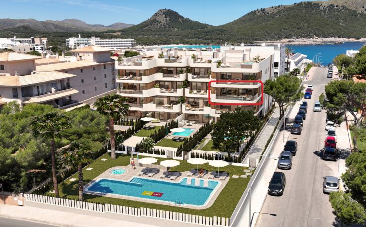 Under construction: 3 bed apartment Cala Ratjada