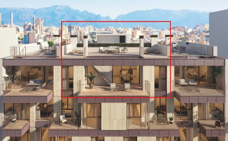 New build: Elegant penthouse in Palma de Mallorca