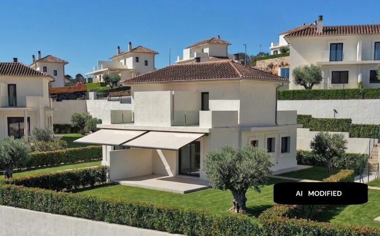 INMOBILIARIA – IMMOBILIEN – REAL ESTATE SU ASESOR: Carsten Scharmann Tel. & WhatsApp +34 618 391 342 __________________________________________ Estupenda nueva casa adosada – Cala Romantica – Mallorca Este