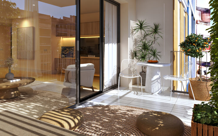 New-build flat with large terrace – Palma